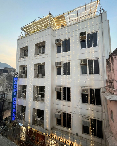 Wedding ceremony setup at Hotel Madni Royale Ajmer