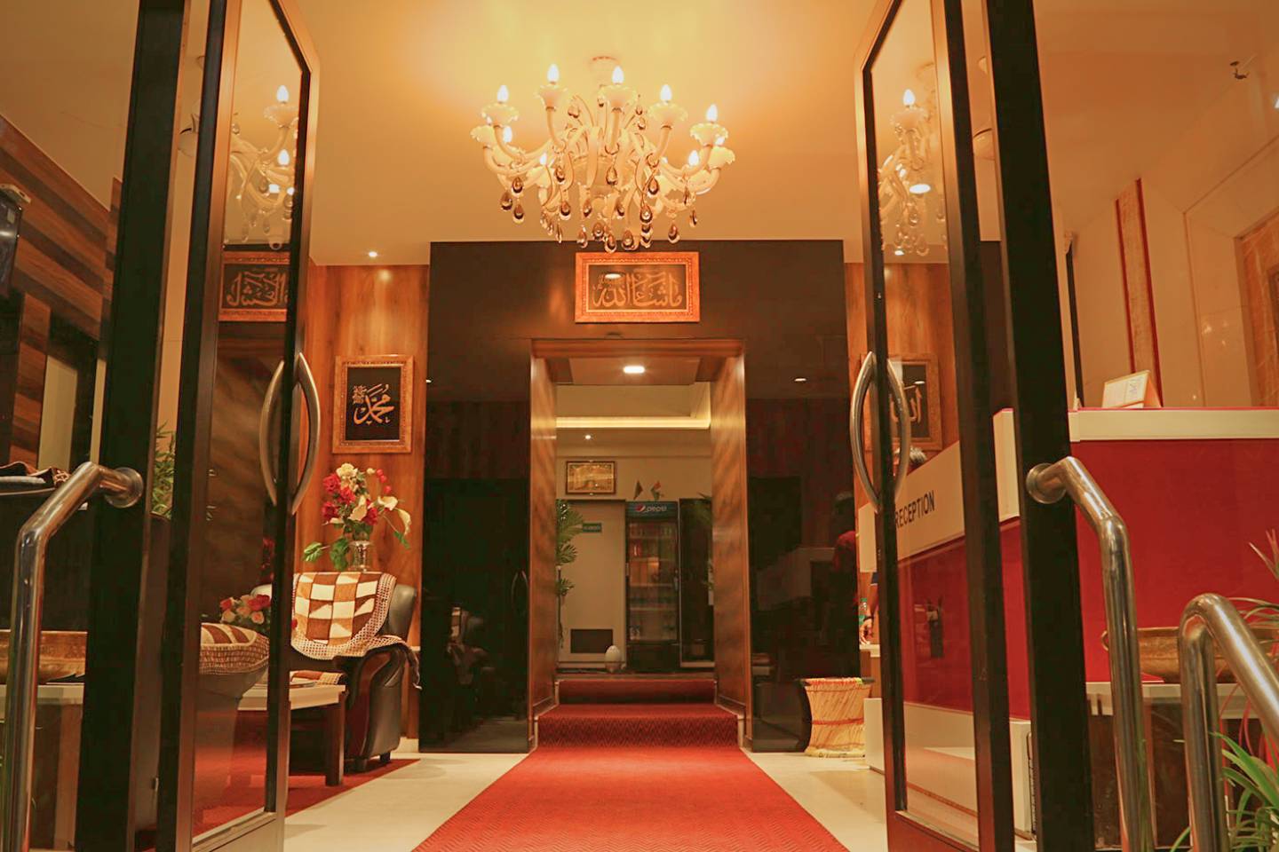 Elegant dining area at Hotel Madni Royale Ajmer